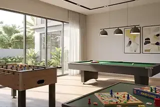 Indoor Games Area at DTC Embassy Villa